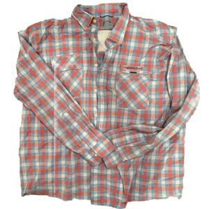 Vineyard Vines Men’s XXL Long Sleeve Harbor Shirt Buttons Light Weight Pink Blue